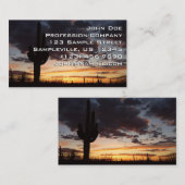 Saguaro Sunset III Arizona Visitekaartje (Voorkant / Achterkant)