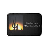 Saguaro Sunset Personalized Bath Mat (Voorkant)