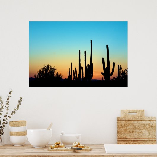 Saguaro Sunset Poster (Keuken)