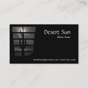 Saguaro Woestijn Arizona Zonsondergang Visitekaartje
