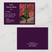 SAGUARO (woestijncactus motief) ~ Visitekaartje (Voorkant / Achterkant)