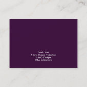 SAGUARO (woestijncactus motief) ~ Visitekaartje (Achterkant)