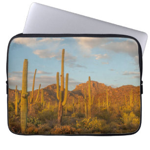Saguarocactus bij zonsondergang, Arizona Laptop Sleeve