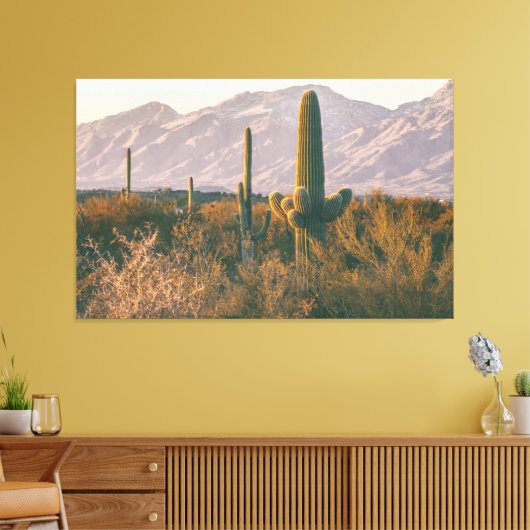 Saguaros Canvas Afdruk (Insitu (Woonkamer))