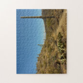 Saguaro's carillo-spoor in het natuurpark Saguaro Legpuzzel (Verticaal)