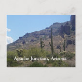 Saguaro's en bergen briefkaart (Voorkant)