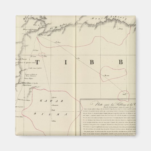 Sahara, Afrika 16 Magneet (Voorkant)