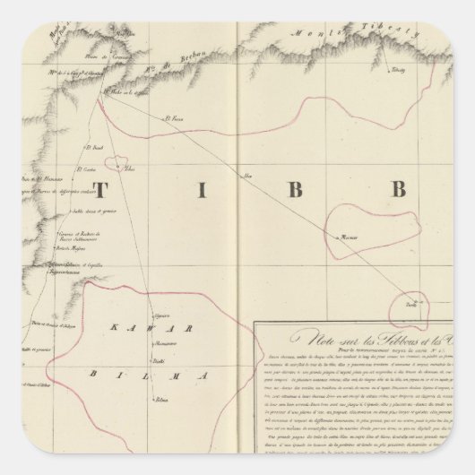 Sahara, Afrika 16 Vierkante Sticker (Voorkant)