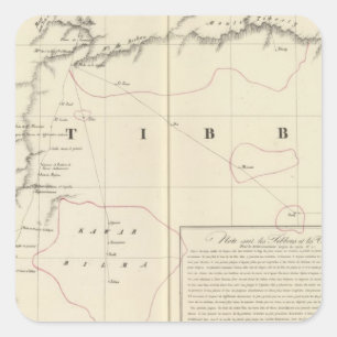 Sahara, Afrika 16 Vierkante Sticker