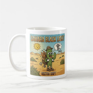 Sahara Black Light DJ Cactus Cartoon Koffiemok