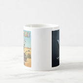 Sahara Black Light DJ Cactus Cartoon Koffiemok (Center)