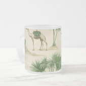 "Sahara Camel Glass" Matglas Koffiemok (Voorkant links)