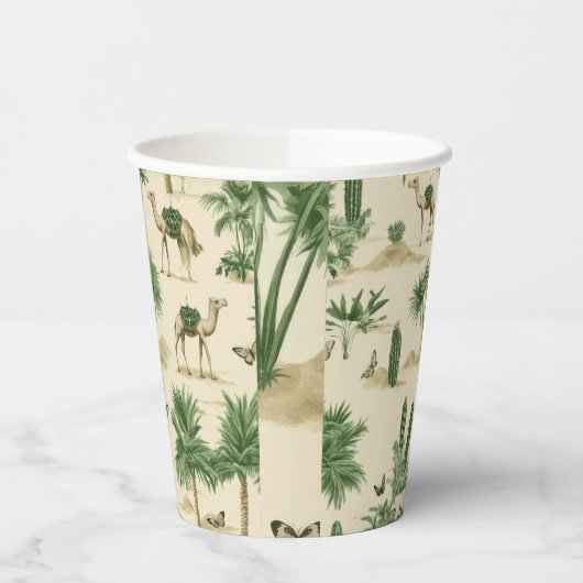 "Sahara Camel Paper Cup" Papieren Bekers (Links)