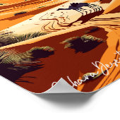 Sahara Desert Travel Art  Illustratie Poster (Hoek)