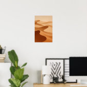 Sahara Duinen Neutrale Muurkunst Poster (Thuiskantoor)