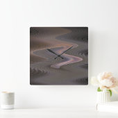 Sahara Fractal Wall Clock zonder getallen Vierkante Klok (Huis)