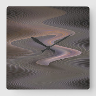 Sahara Fractal Wall Clock zonder getallen Vierkante Klok