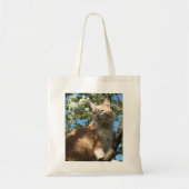 Sahara-kat in een Canvas tas (Voorkant)