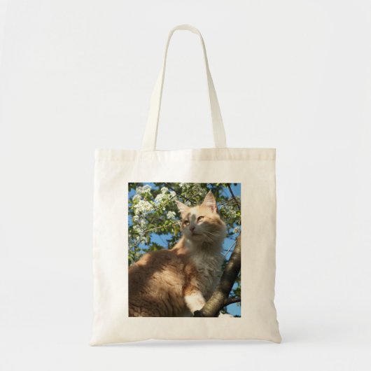 Sahara-kat in een Canvas tas (Voorkant)