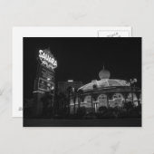 Sahara Las Vegas in zwart-wit Briefkaart (Voorkant / Achterkant)