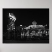 Sahara Las Vegas in zwart-wit Poster (Voorkant)