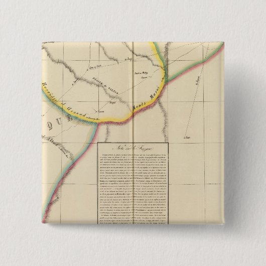 Sahara, Libië, Afrika 10 Vierkante Button 5,1 Cm (Voorkant)