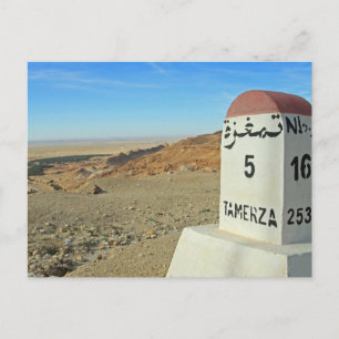 Sahara-mijlpaal, Tunesië Briefkaart