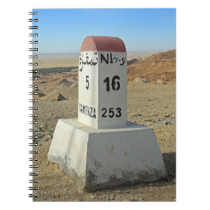 Sahara-mijlpaal, Tunesië Notitieboek