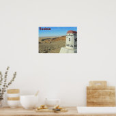 Sahara-mijlpaal, Tunesië Poster (Keuken)