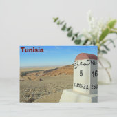 Sahara-mijlpaal, Tunesische kaart (Staand voorkant)