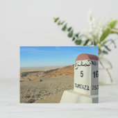 Sahara-mijlpaal, Tunesische kaart (Staand voorkant)