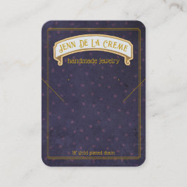 Sahara Nights Blue Stippen Jewels Display Contactkaartje