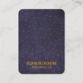 Sahara Nights Blue Stippen Jewels Display Contactkaartje (Achterkant)