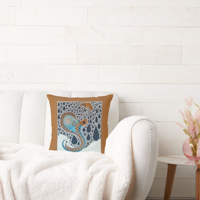 Sahara Parels Tribal Exotische Peacock Kussen (Bank)