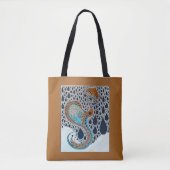 Sahara Parels Tribal Exotische Peacock Tote Bag (Voorkant)
