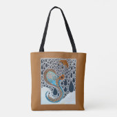 Sahara Parels Tribal Exotische Peacock Tote Bag (Achterkant)