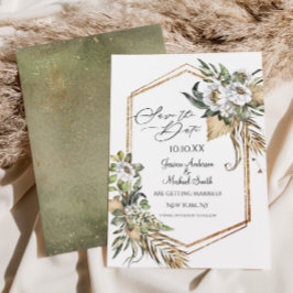 Sahara Savanna Floral Sparen de Uitnodiging van de