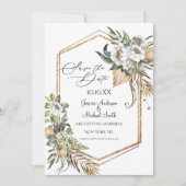 Sahara Savanna Floral Sparen de Uitnodiging van de (Voorkant)