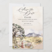 Sahara Savanna Picnic Sla de datum op Kaart (Voorkant)