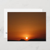 Sahara Sunset Briefkaart (Voorkant / Achterkant)