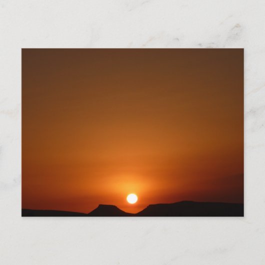 Sahara Sunset Briefkaart (Voorkant)