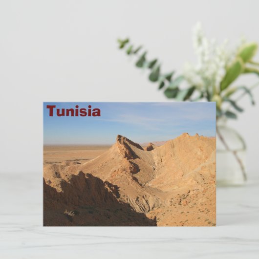 Sahara-woestijn, Tunesische kaart (Staand voorkant)