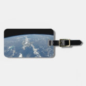 Saharaans stof waait westwaarts de Atlantische Oce Bagagelabel (Voorkant horizontaal)