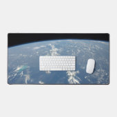 Saharaans stof waait westwaarts de Atlantische Oce Bureaumat (Keyboard & Muis)