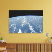 Saharaans stof waait westwaarts de Atlantische Oce Canvas Afdruk (Insitu (Woonkamer))