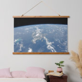 Saharaans stof waait westwaarts de Atlantische Oce Hangend Wandkleed (Slaapkamer)