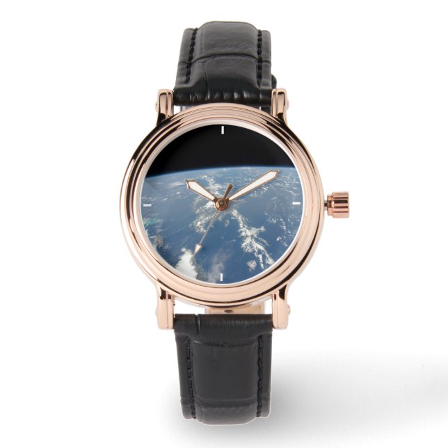 Saharaans stof waait westwaarts de Atlantische Oce Horloge (Voorkant)