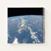 Saharaans stof waait westwaarts de Atlantische Oce Notitieboek (Achterkant)