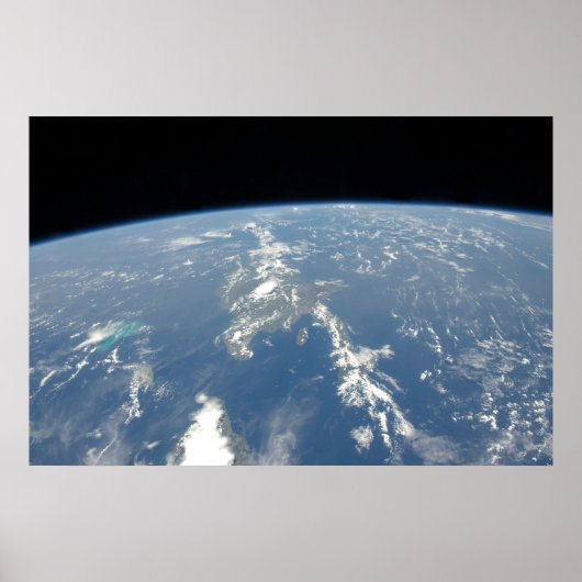 Saharaans stof waait westwaarts de Atlantische Oce Poster (Voorkant)