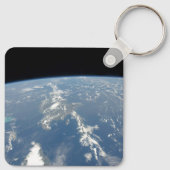 Saharaans stof waait westwaarts de Atlantische Oce Sleutelhanger (Achterkant)